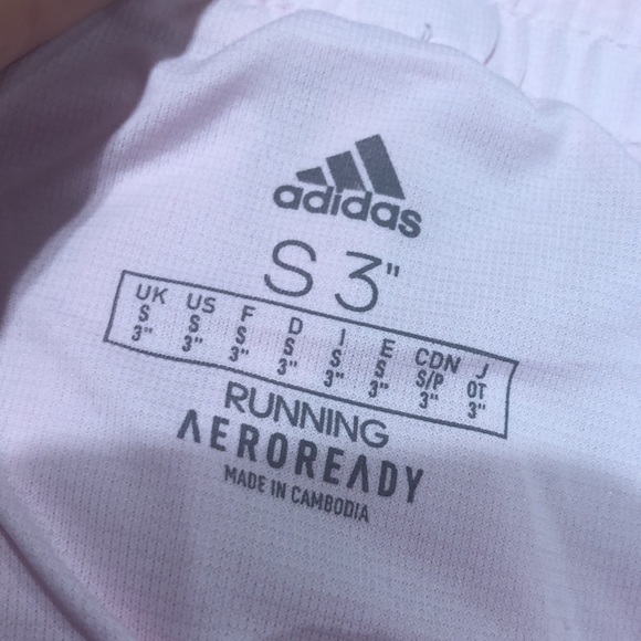 Pink Adidas running shorts - Picture 3 of 3